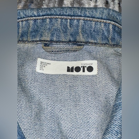 Moto Topshop Jean Jacket - Picture 5 of 6